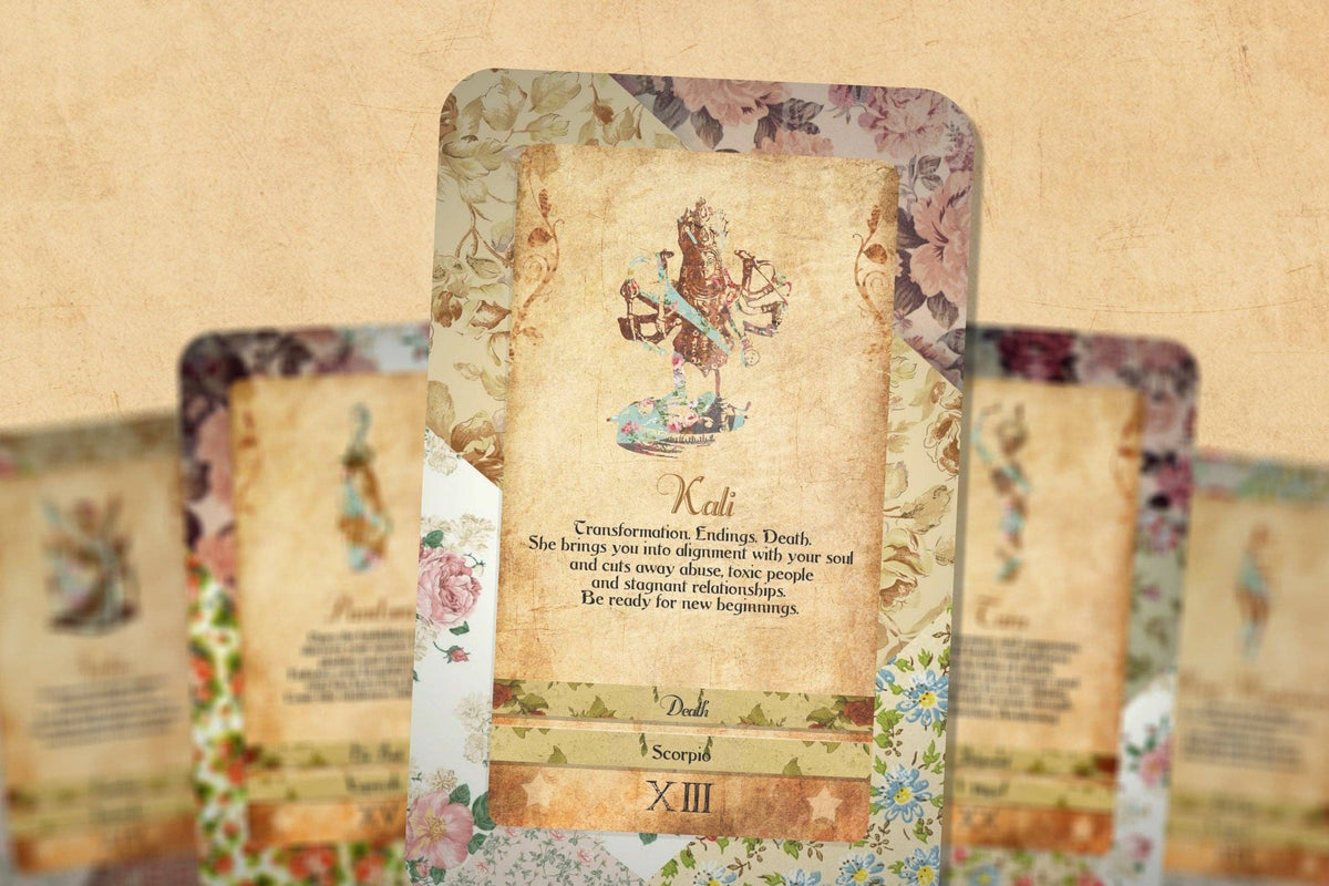 Tarot Deck - Goddess Power Cards - Major Arcana - Sacred Fem - Lucky Girl Gifts