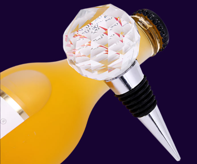 Bottle stopper with a unique design on a white background