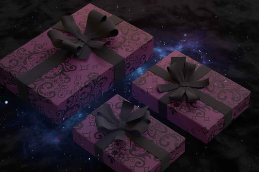 Gothic Witchy Black Lace Wrapping Paper Roll