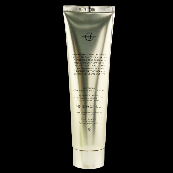 Skincare tube with text on a white background