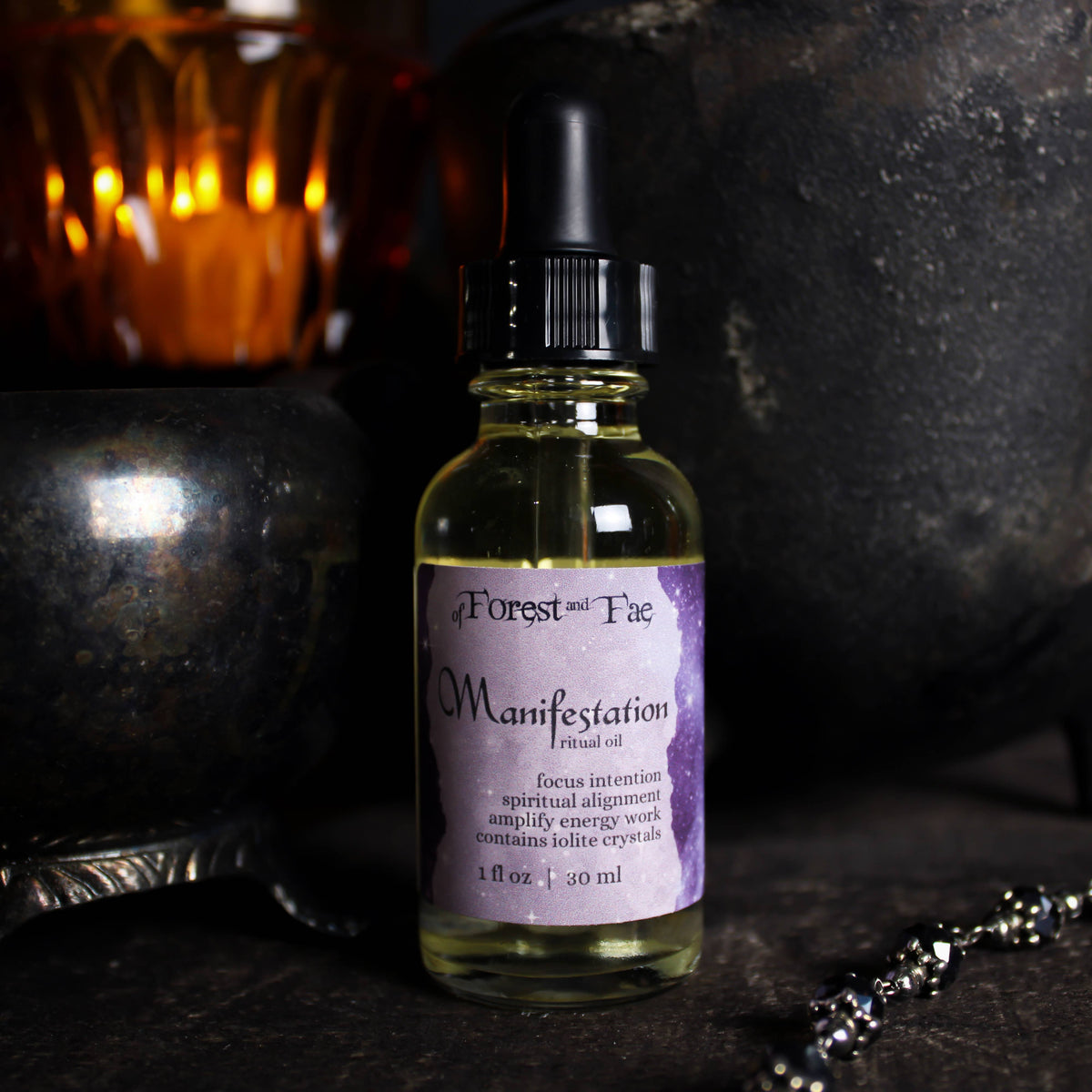 Manifestation Ritual Oil • Altar Oil for Intention Setting - Lucky Girl Gifts