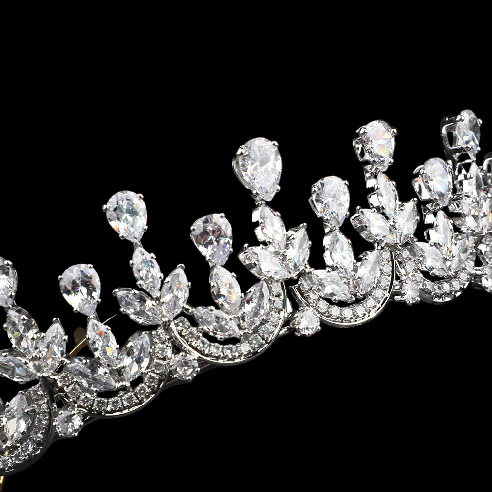 Diamanté tiara on a dark background
