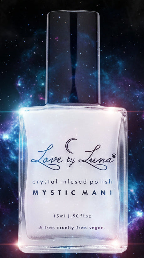 Full Moon Crystal Nail Polish | White | Crystal Infused for Radiant Nails - Lucky Girl Gifts