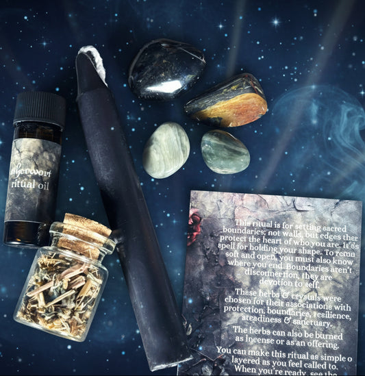 Boundaries Spell Kit for Witchcraft Protection and Creating Sacred Space - Lucky Girl Gifts