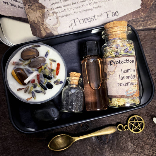 Protection Travel Altar Kit for Rituals & Spells | Witch DIY Set - Lucky Girl Gifts