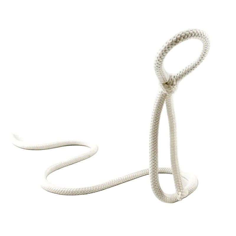 White rope on a white background