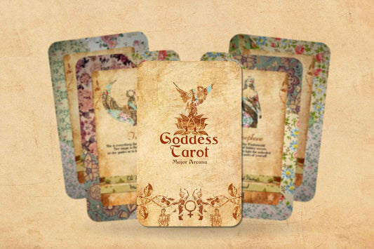 Tarot Deck - Goddess Power Cards - Major Arcana - Sacred Fem - Lucky Girl Gifts
