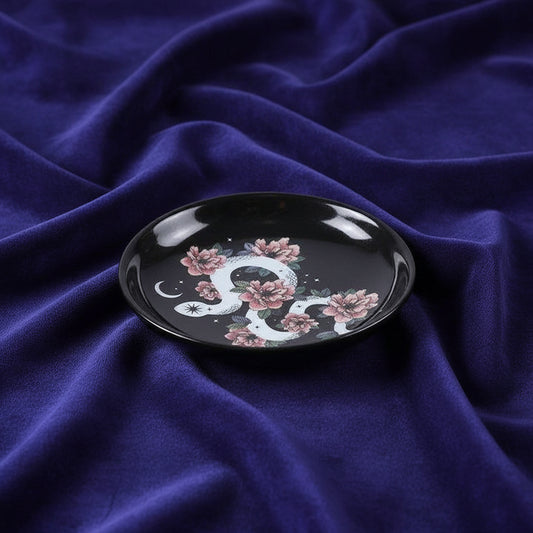 Snake & Flower Celestial Trinket Dish - Lucky Girl Gifts