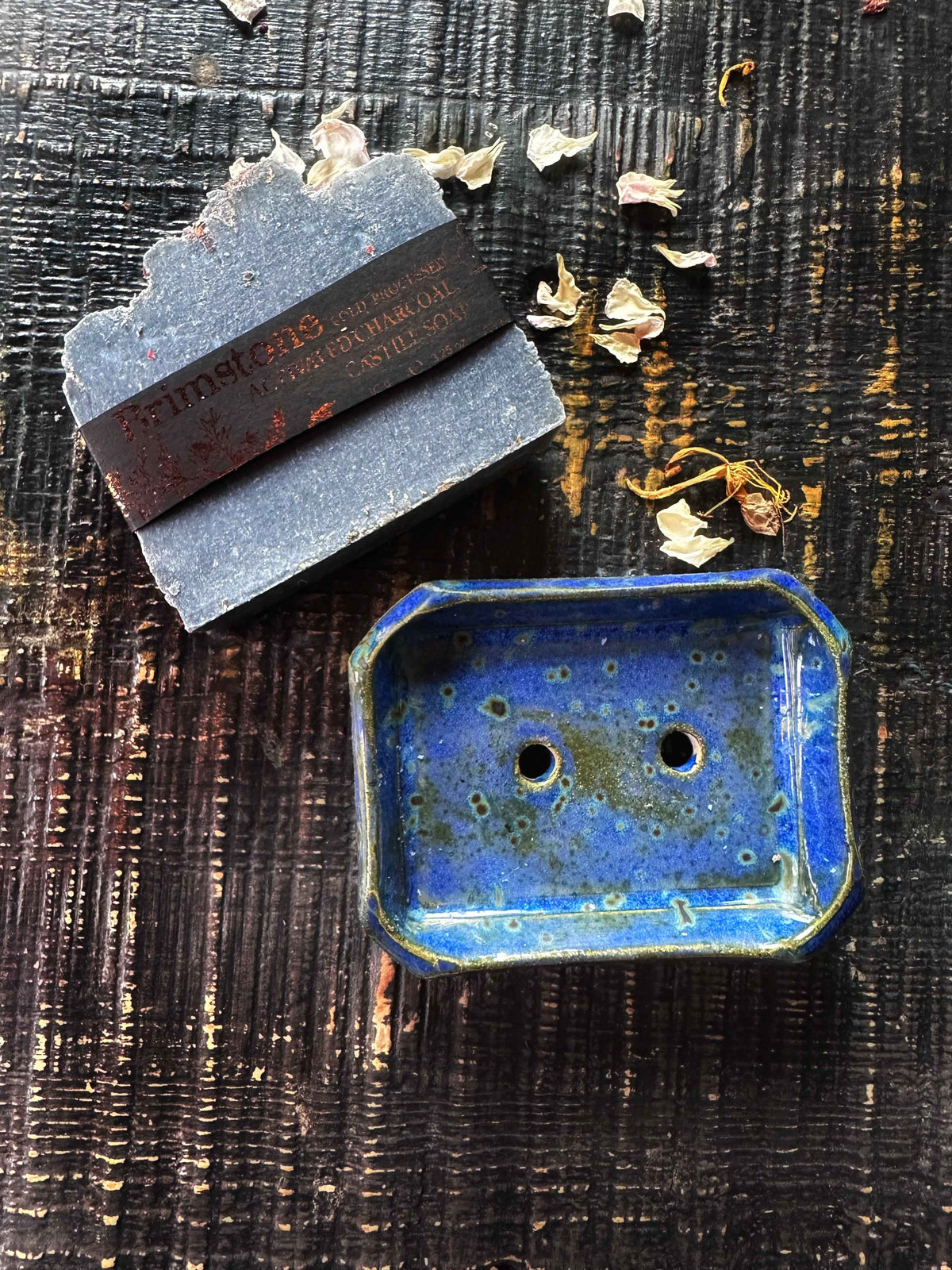 Lapis Blue, Ceramic Soap Dish - Lucky Girl Gifts