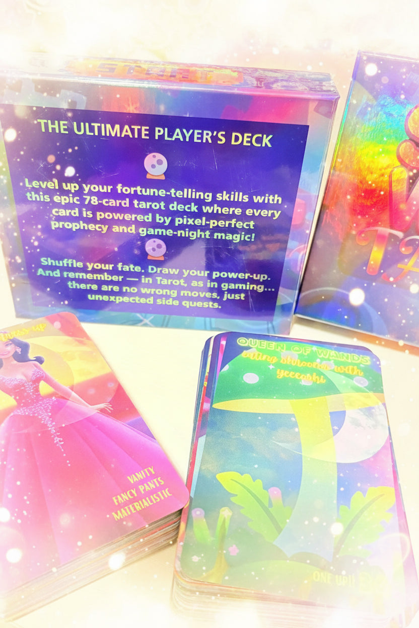 Super World Tarot Deck - Game Themed Tarot Deck for Gaming Enthusiasts - Lucky Girl Gifts