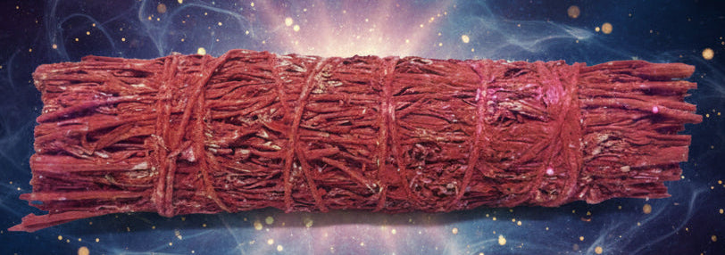 Dragon's Blood Smudge Stick - Purifying Red Sage for Healing and Protection - Lucky Girl Gifts