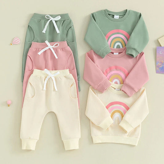 Pants and Sweatshirt Set with Rainbow Multivariant-0