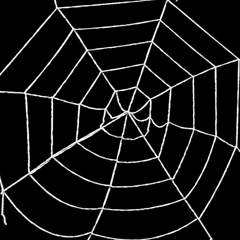 Halloween Giant Stretchy Spider and Web Outdoor Haunted House Party Props