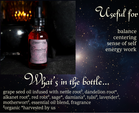 Grounding Oil for Energy Work | Herb Infused Blend - Lucky Girl Gifts