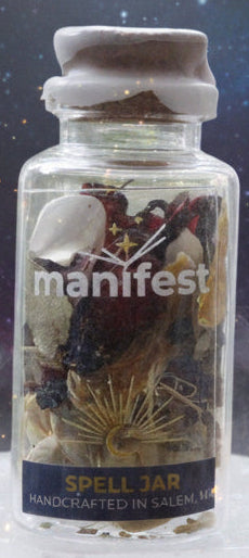 Manifest Spell Jar for Intention Setting and Manifestation Success - Lucky Girl Gifts