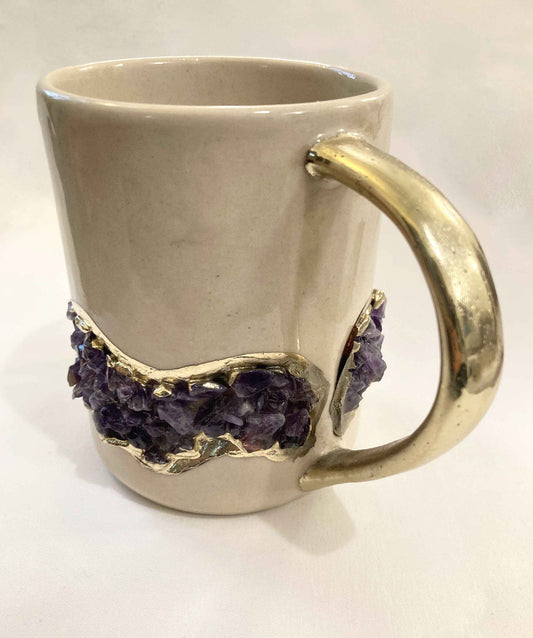 Flow - Set of 2 Cream Ceramic Mugs - Lucky Girl Gifts