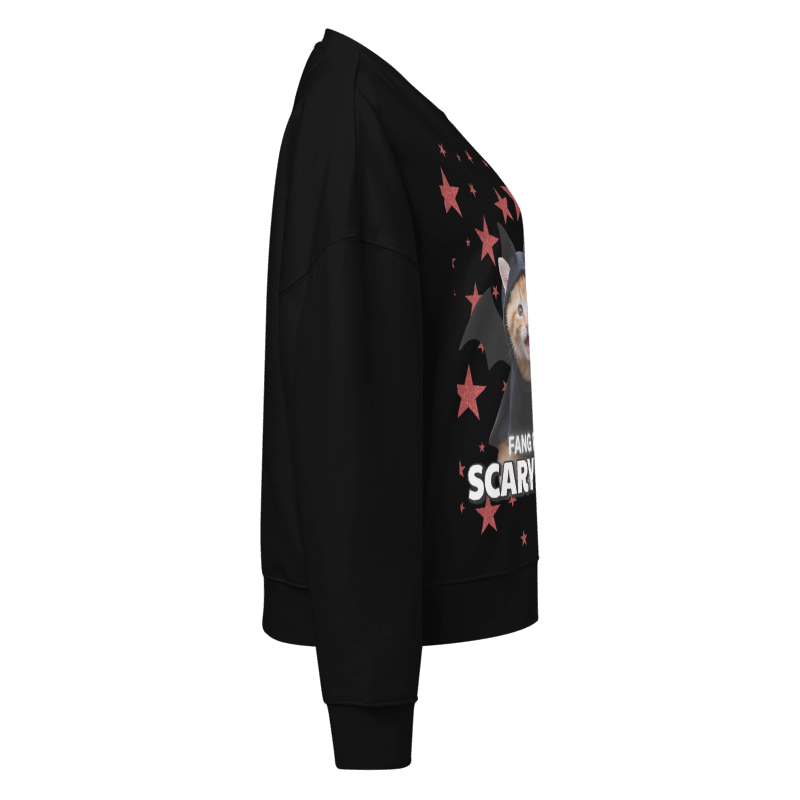Black hoodie with graphic design on a white background