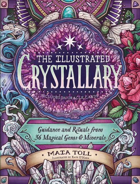 Cover of 'The Illustrated Crystallary' with colorful design and text.