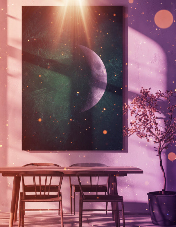 Jade Moon Wall Art - Captivating Canvas Art for Your Space - Lucky Girl Gifts