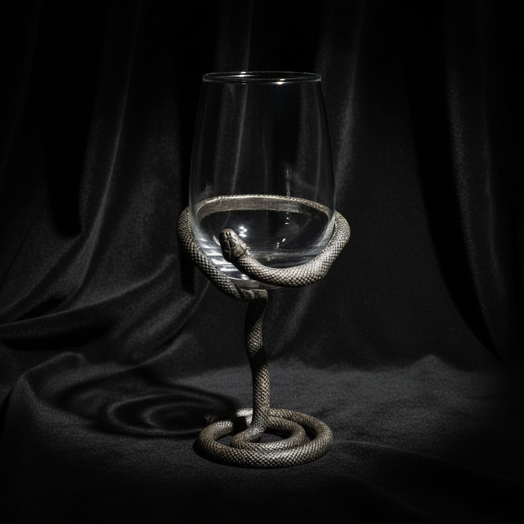 Set of 2 or Set of 4 Snake Wine Glasses Set for Unique Entertaining - Lucky Girl Gifts