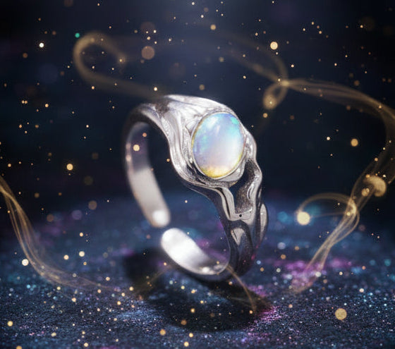 Moonstone Ring | Minimalist | Silver or Gold | Enhancing Intuition - Lucky Girl Gifts