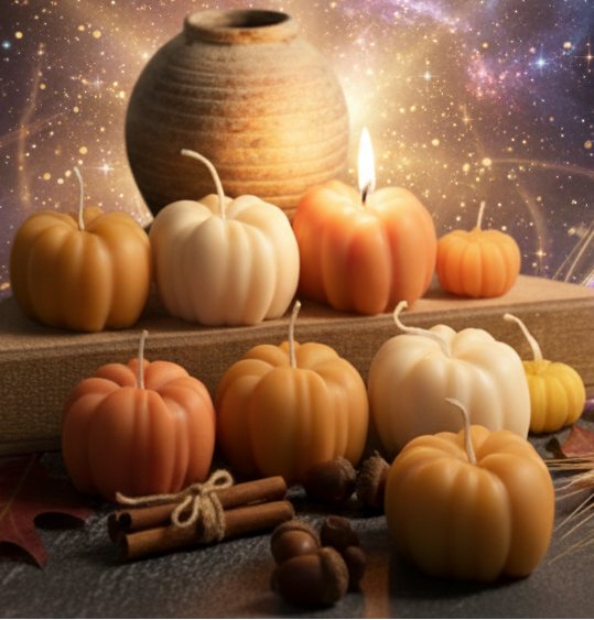 Autumn Pumpkin Candle for Cozy Fall Ambiance - Perfect for Mabon - Lucky Girl Gifts