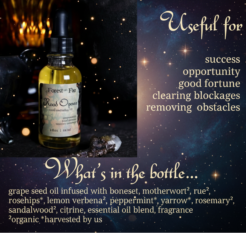 Road Opener Ritual Oil | Herb Infused Anointing Oil for Success and Clarity - Lucky Girl Gifts
