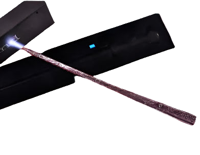 Decorative sword with a black sheath on a white background