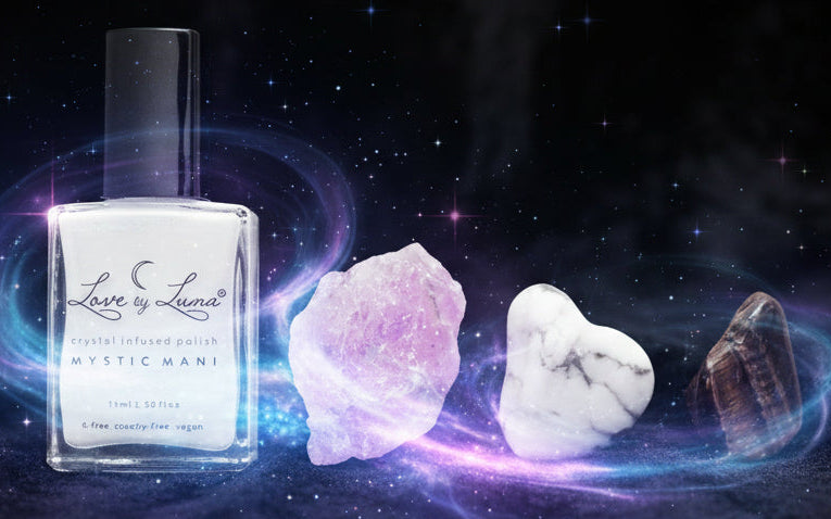Full Moon Crystal Nail Polish | White | Crystal Infused for Radiant Nails - Lucky Girl Gifts