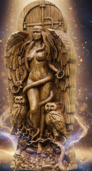 Greek Goddess Statue for Pagan Altars and Garden Sculptures - Lucky Girl Gifts
