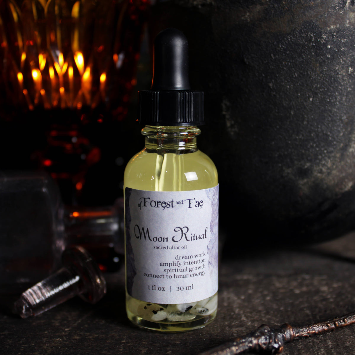 Moon Ritual • Sacred Altar Oil for Manifestation Dream Work - Lucky Girl Gifts
