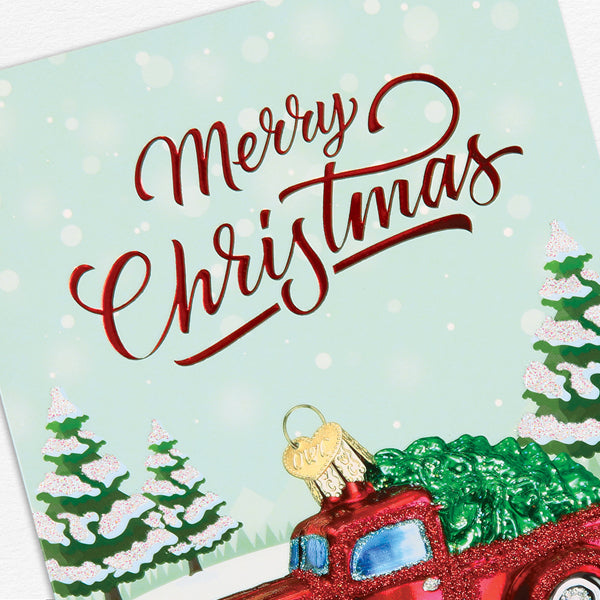 Christmas Truck Christmas Greeting Card