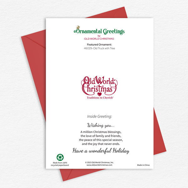 Christmas Truck Christmas Greeting Card