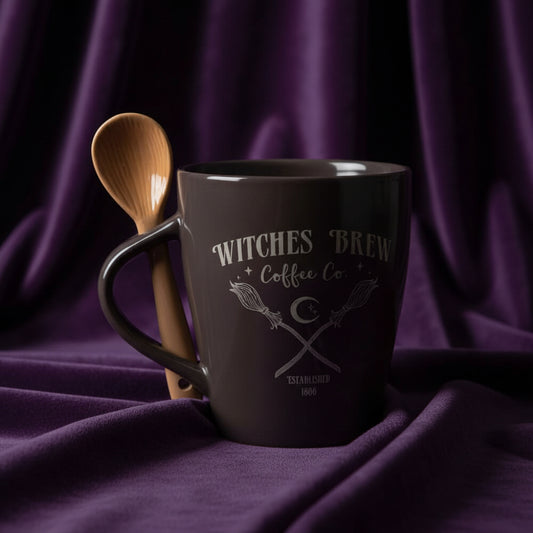 Witches Brew Coffee Co. Mug & Spoon Set