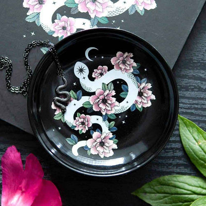 Snake & Flower Celestial Trinket Dish
