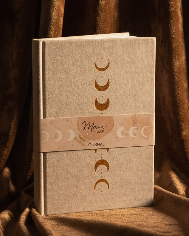 Moon Phase Velvet Journal