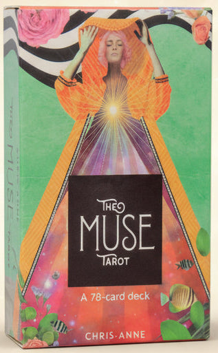 Box of 'The Muse Tarot' with colorful design and text on a white background