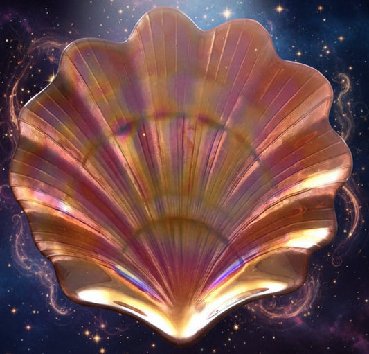 Scallop Shell Copper Luster Plates for Elegant Dining - Lucky Girl Gifts