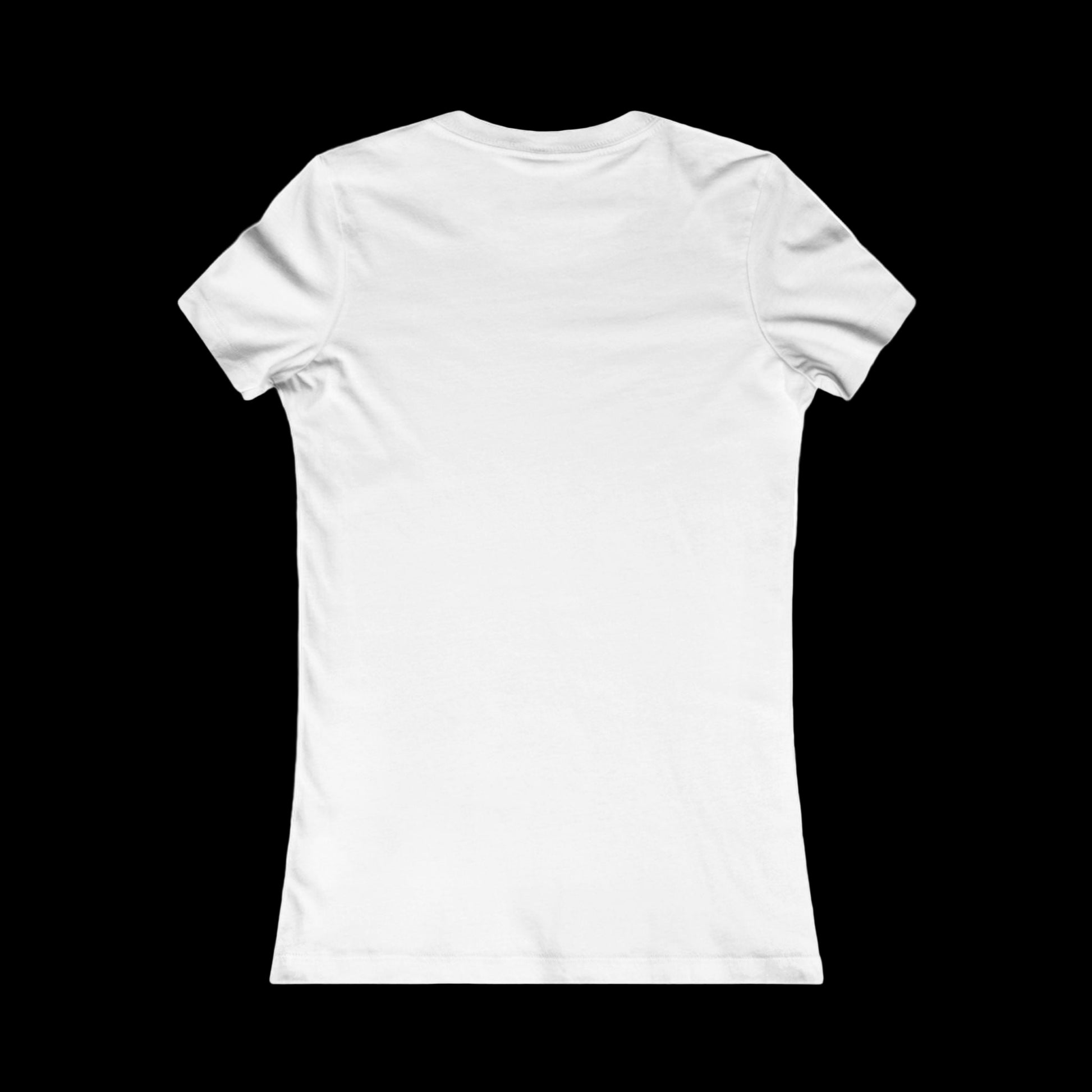 Plain white t-shirt on a white background