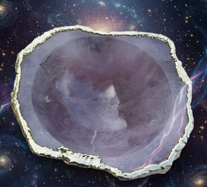 Rose Quartz Agate Bowl Trinket Jewelry Dish - Elegant Home Decor
