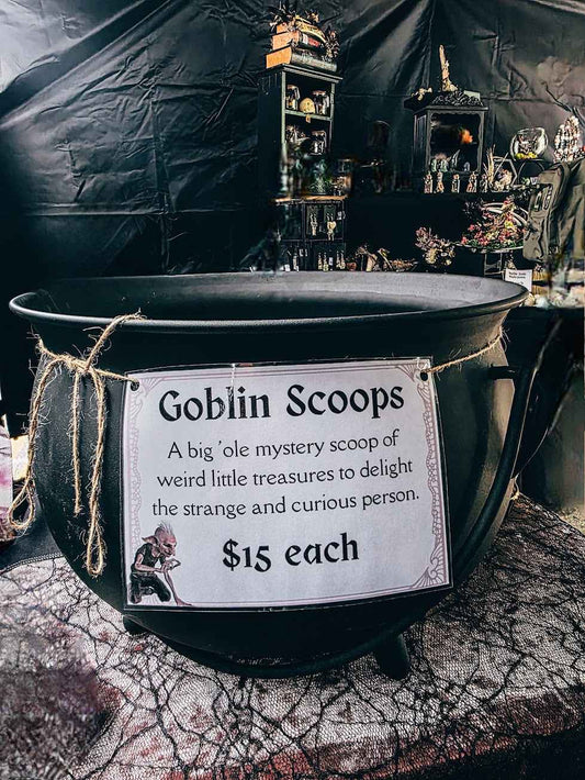 Mystic Goblin Scoop: Crystal Confetti Mystery Bag with Miniature Oddities & Curiosities - Lucky Girl Gifts