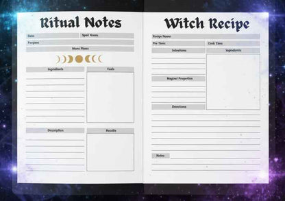Witchy Spell & Magic Grimoire — Softcover Journal