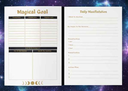 Witchy Spell & Magic Grimoire — Softcover Journal