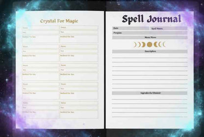 Witchy Spell & Magic Grimoire — Softcover Journal