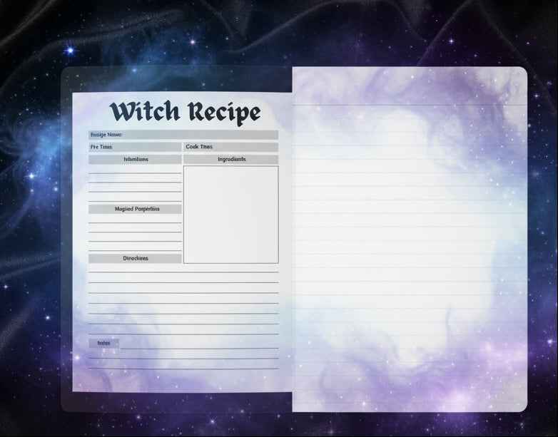 Witchy Spell & Magic Grimoire — Softcover Journal
