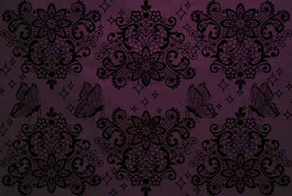 Gothic Witchy Black Lace Wrapping Paper Roll - Lucky Girl Gifts