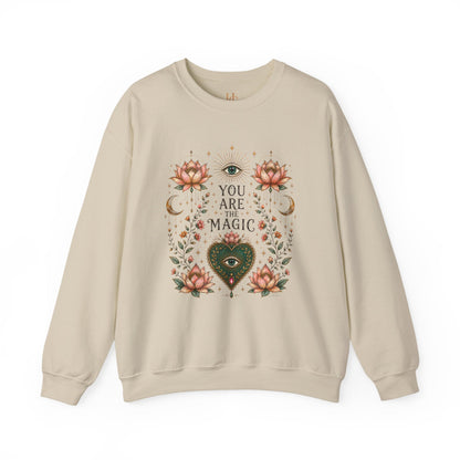 You Are the Magic Mystical Lotus Crewneck Sweatshirt