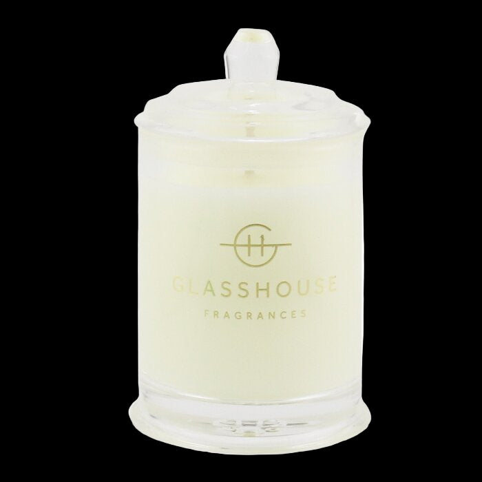 Glasshouse Fragrances candle on a white background