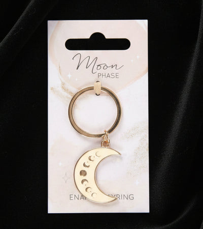 Moon Phase Celestial Keychain - Lucky Girl Gifts