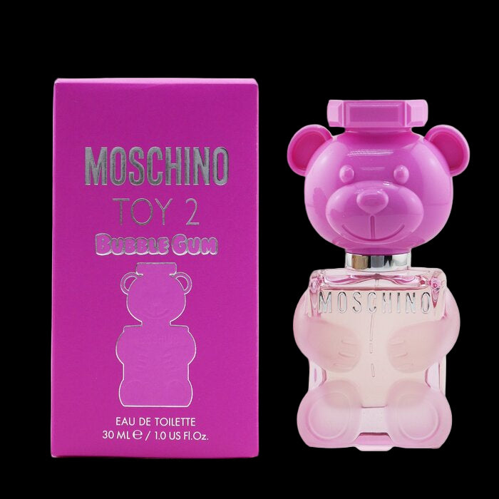 Moschino Toy 2 Bubble Gum perfume bottle and packaging on a white background